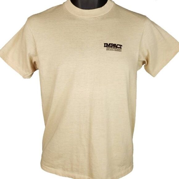 Impact Systems Super Software T Shirt Vintage 80s Technology 50/50 Made In USA M - Picture 2 of 6